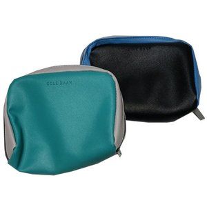 Cole Haan AA Travel Cosmetic Pouch Blue, Black